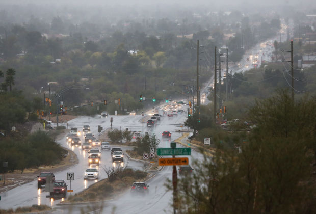 Rain and cold hits Tucson